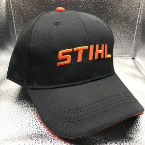 Stihl Hat.  Black Orange.  New